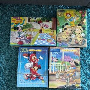Vintage Mickey and Minnie puzzles